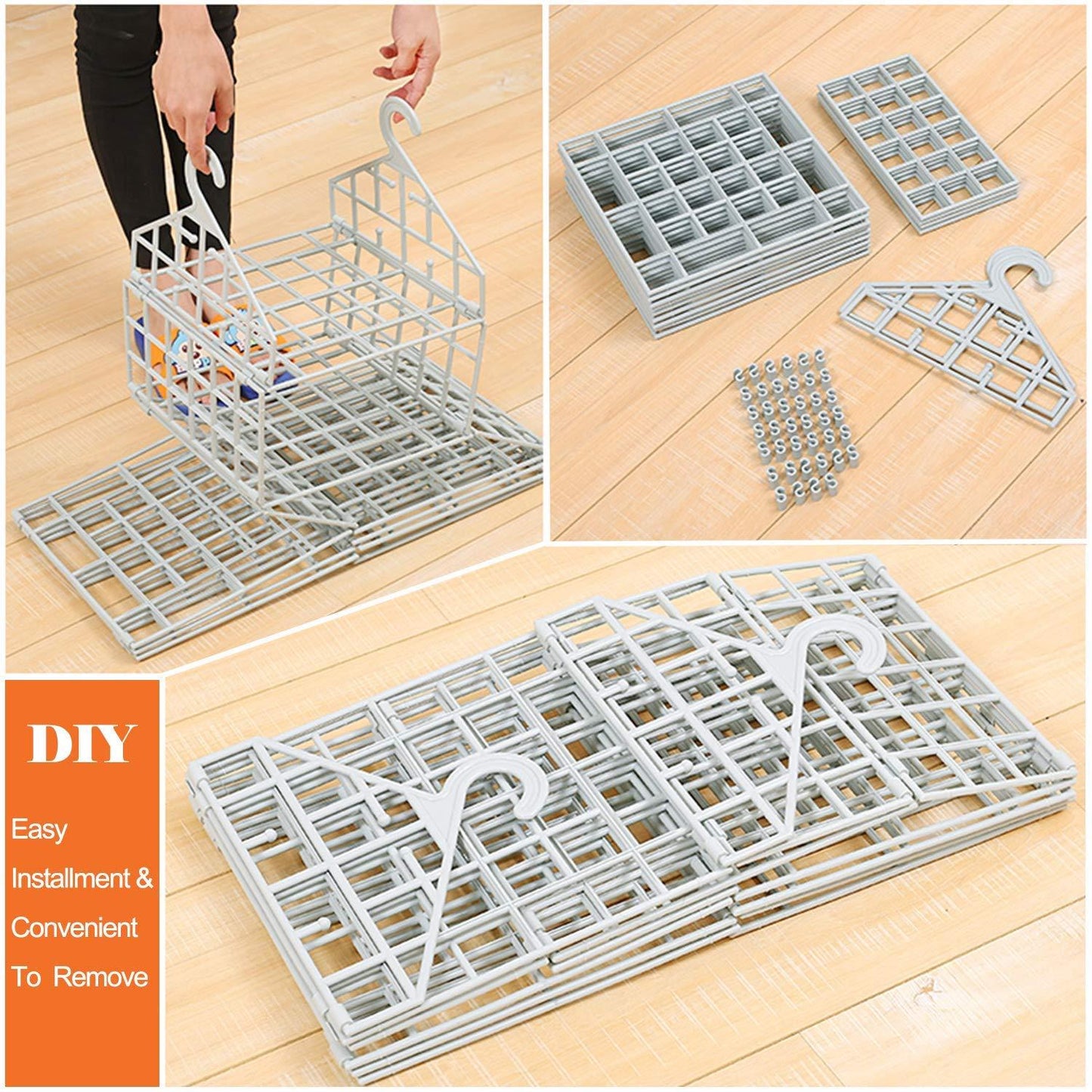 Hanging Organizer- 5 Layer Folding Clothes Storage Racks Hanging Organizer